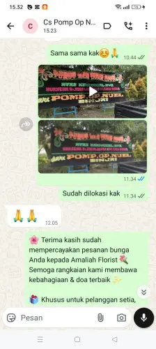 Testimonial Papan Bunga nanggala